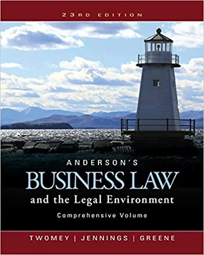 Anderson's Business Law and the Legal Environment (23rd Edition) - eBook