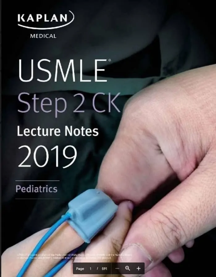 USMLE Step 2 CK Lecture Notes 2019 pediatrics