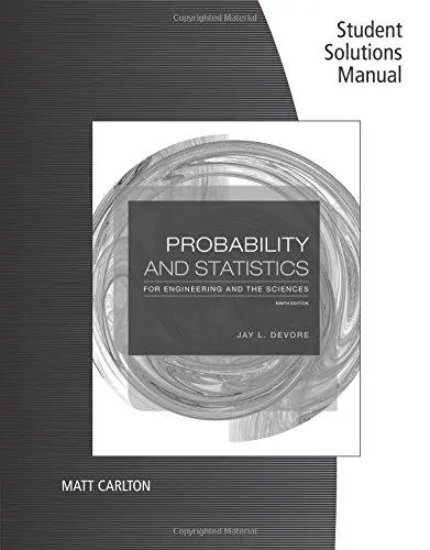 students solution manual Probability and Statistics for Engineering and the Sciences 9e