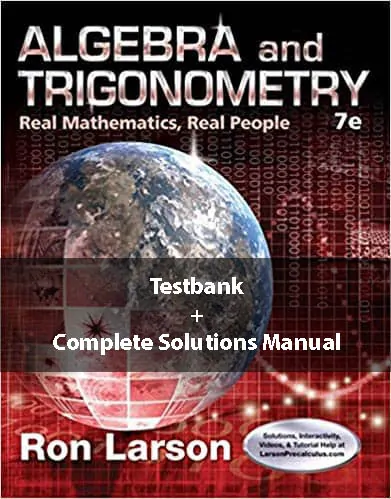 Algebra-and-Trigonometry-Real-Mathematics-Real-People-7th-Edition-solutions-testbank