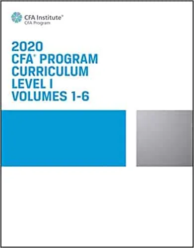 CFA Program Curriculum 2020 Level I Volumes 1-6 - eBook