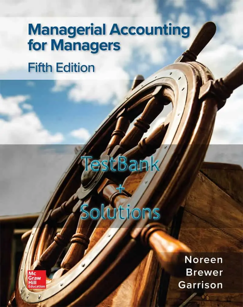 9781260480337 - Managerial Accounting for Managers 5e testbank