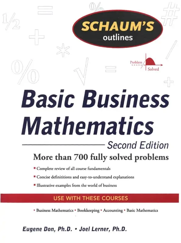 Basic Business Mathematics (Schaum's Outline) - (2nd Edition) - eBook