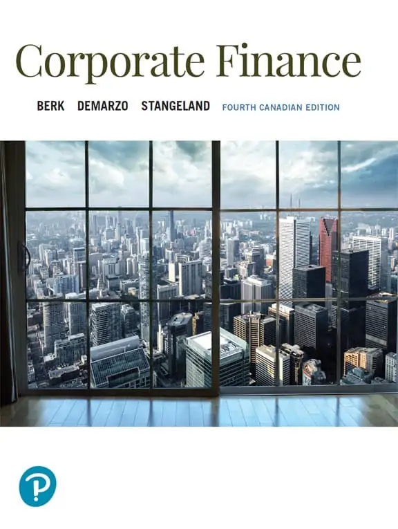 corporate finance 4th canadian berk demarzo 9780134843346