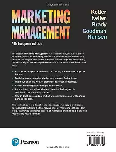 marketing management 4th european edition pdf back cover