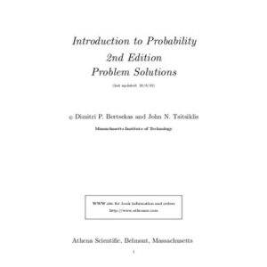 Introduction To Probability 2nd edition solutions