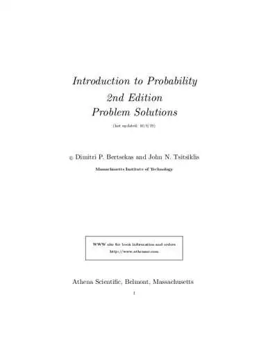 Introduction To Probability 2nd edition solutions