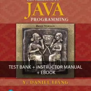 Introduction to Java Programming, Brief Version 11th Edition test bank