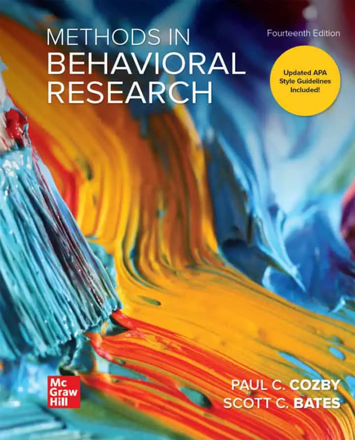 Methods in Behavioral Research 14th Edition