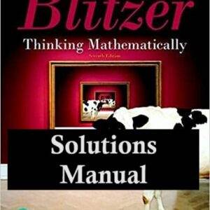 Thinking Mathematically (7th Edition) - Solutions Manual