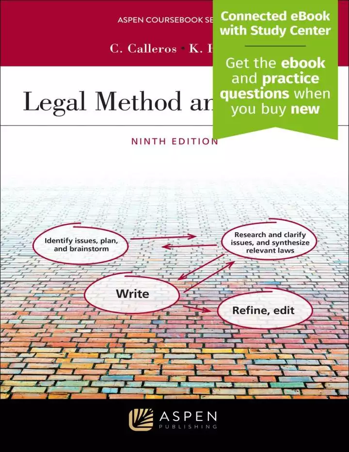 Legal Method and Writing (9th Edition) - eBook