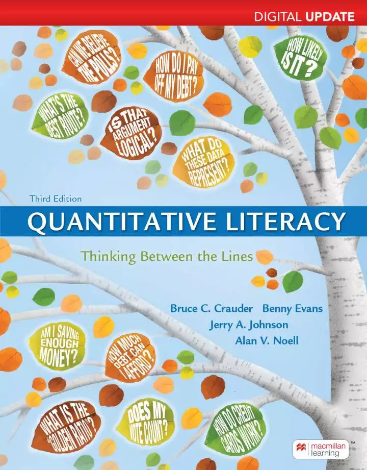 Quantitative Literacy: Thinking Between the Lines, Digital Update (3rd Edition) - eBook