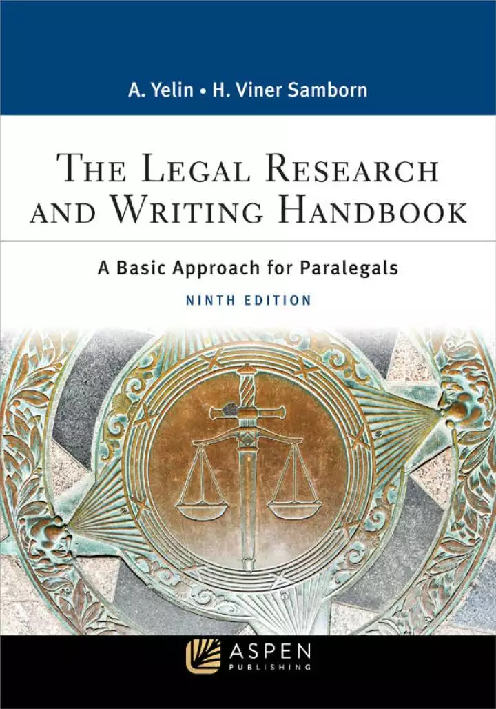 The Legal Research and Writing Handbook: A Basic Approach for Paralegals (9th Edition) - eBook